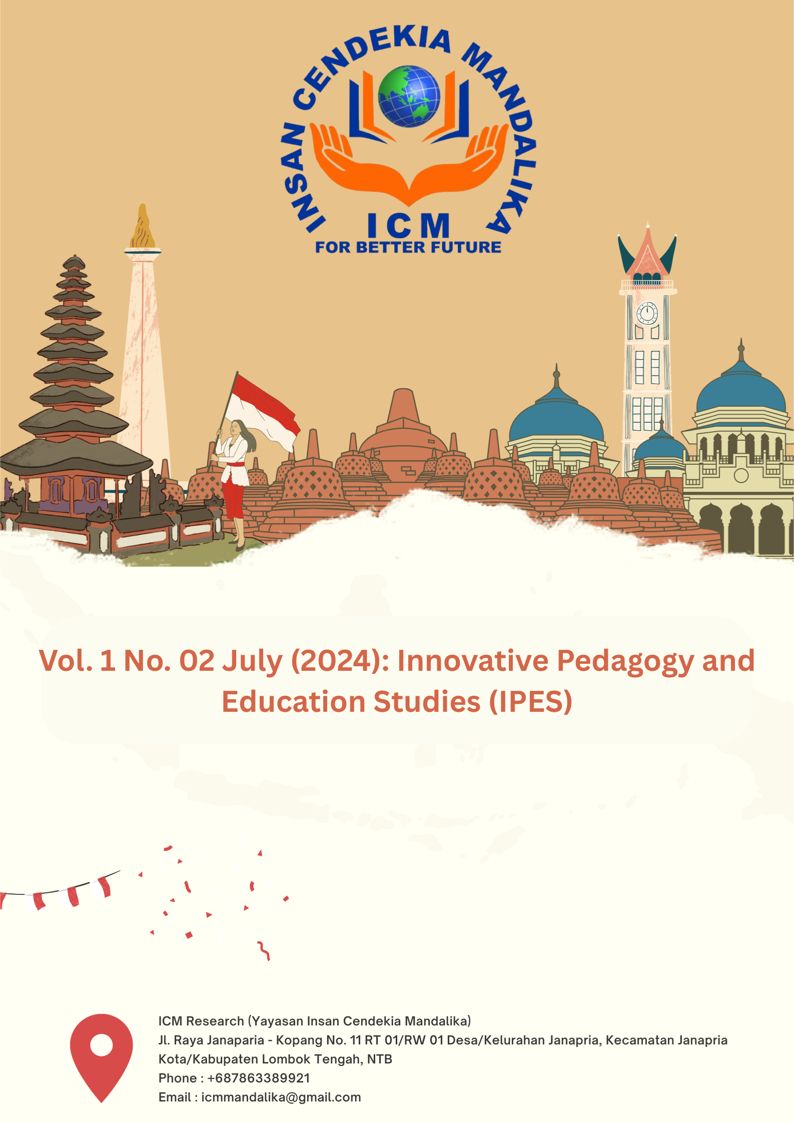 					View Vol. 1 No. 02 (2024): (July) Innovative Pedagogy and Education Studies (IPES)
				